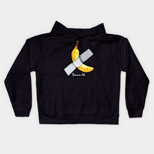 Banana - Banana Art - Yellow Exotic Banana Fruit Kids Hoodie